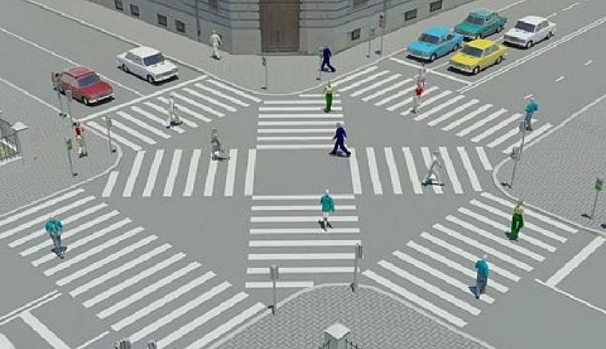 ГИБДД напоминает пешеходам правила перехода дороги на перекрестках