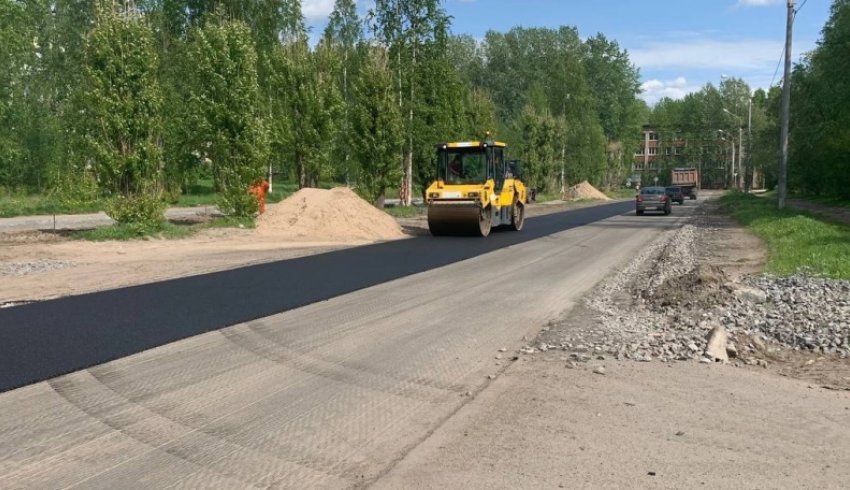 В Новодвинске продолжается ремонт в рамках дорожного нацпроекта