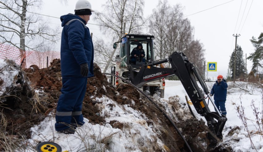 В южном районе Архангельска приступили к прокладке распределительного газопровода