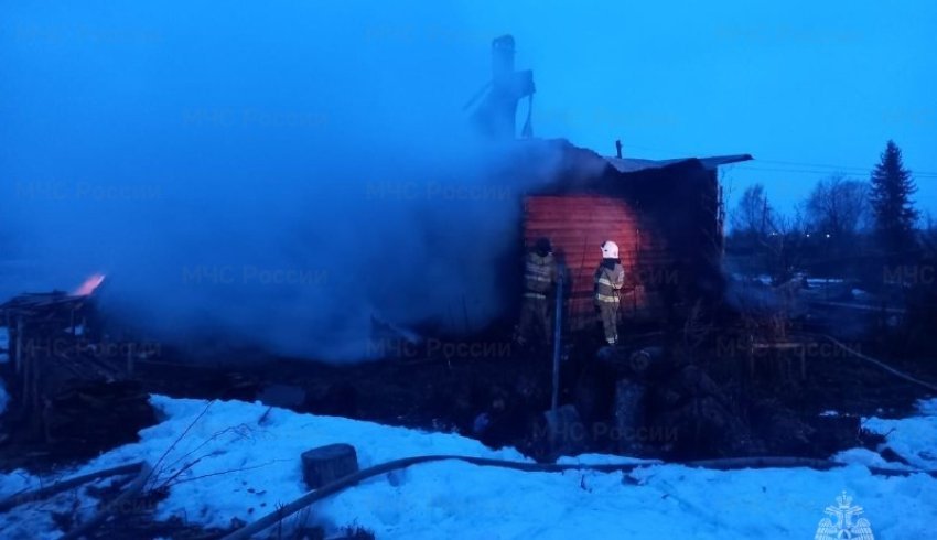 В Красноборском районе ликвидирован пожар в частном жилом доме