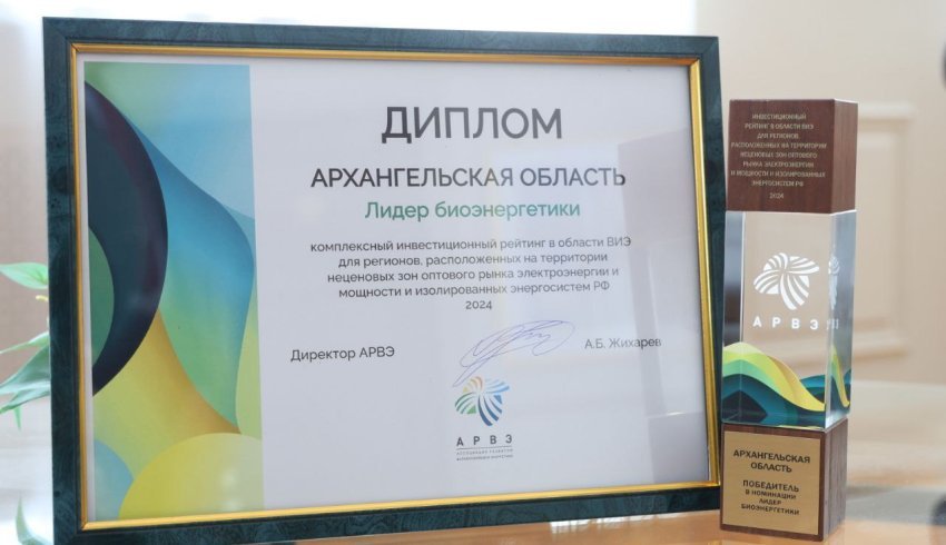 По итогам 2023 года Архангельскую область признали лидером биоэнергетики среди регионов страны