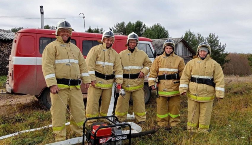 В Шенкурском округе действует добровольная пожарная охрана 