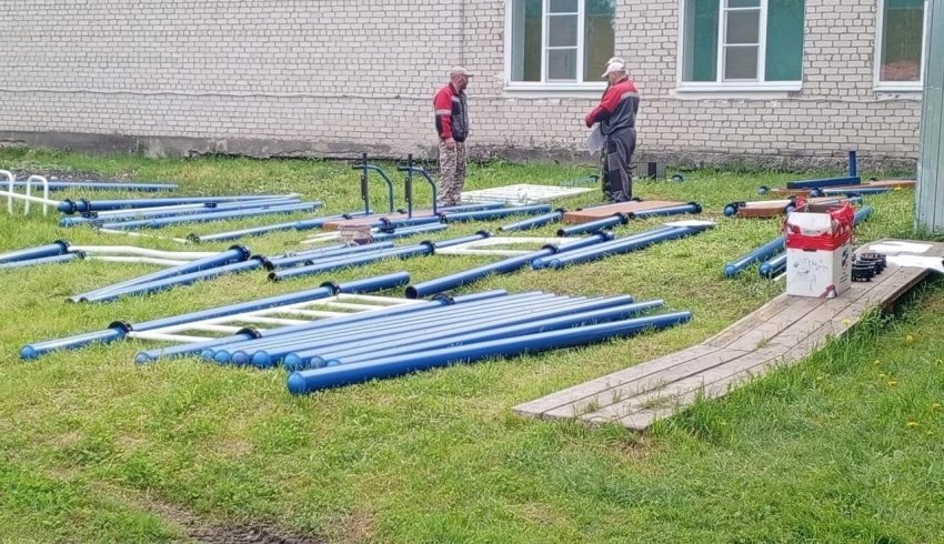 Усилиями активистов ТОС в деревне Большая Красноборского округа появится тренажерная площадка 