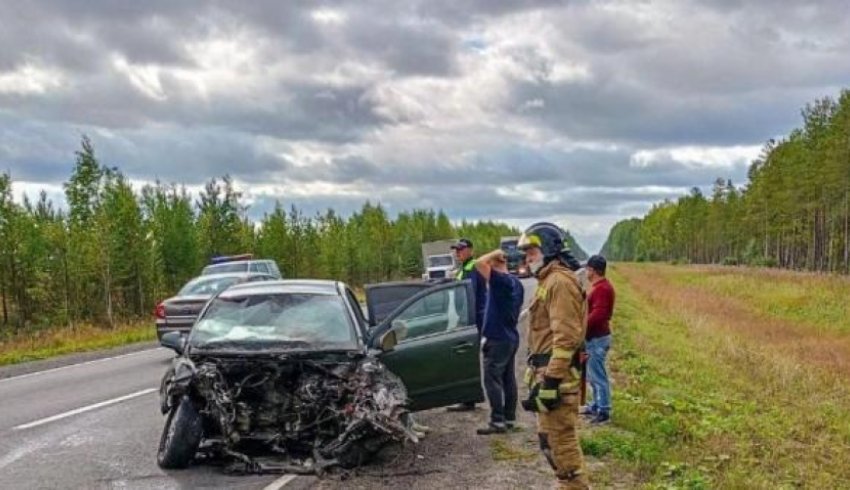 В Поморье троих детей госпитализировали в больницу после аварии на трассе М8 