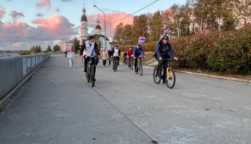 В Архангельске состоялся велопробег в поддержку регионального проекта «Комфортное Поморье» 