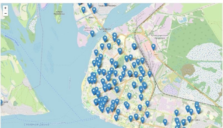 На электронную карту доступности нанесено 850 объектов потребительского рынка Поморья