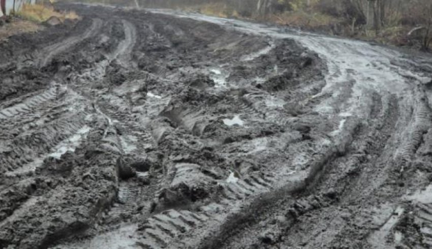 «Скорая не доедет»: дорога на архангельском Бревеннике стала месивом из грязи