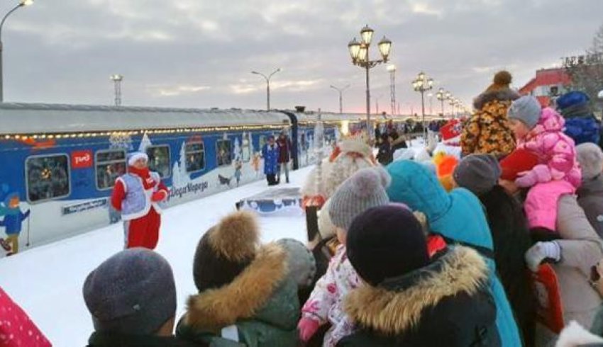 Сказочный ж/д состав Деда Мороза в этом году не порадует архангелогородцев чудесами