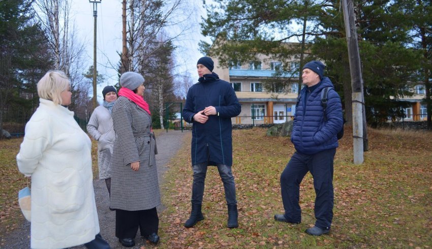 В Онеге завершен монтаж системы освещения лыжных трасс