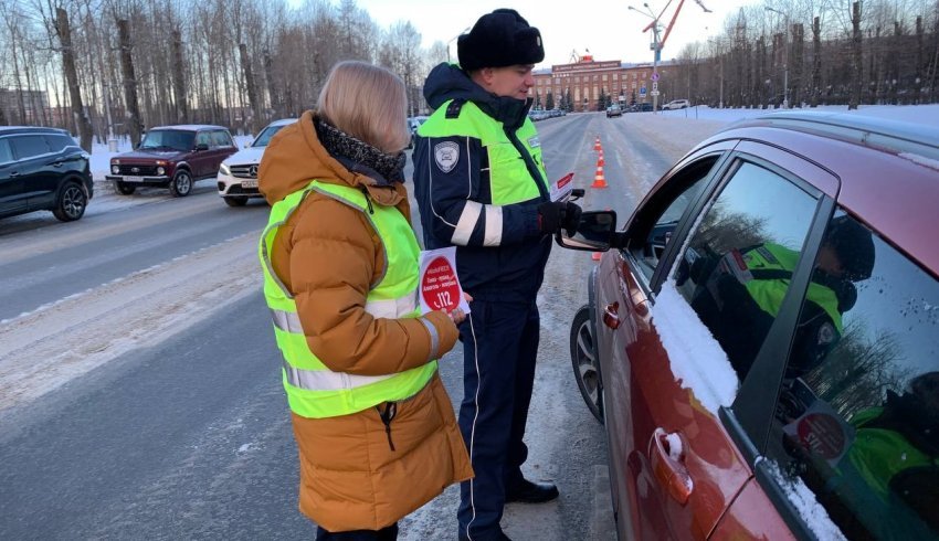 В Северодвинске региональный минтранс провел акцию по безопасности дорожного движения