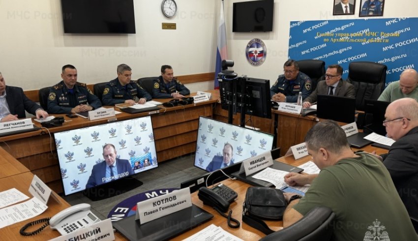 В рамках второго этапа командно-штабных учений в Архангельской области отработали ликвидацию природных пожаров