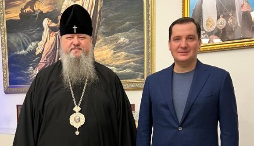 В праздник Рождества Христова состоялась встреча губернатора Александра Цыбульского с митрополитом Корнилием