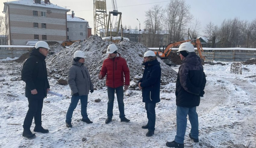 До конца февраля в Новодвинске должны начать устройство свайного поля для социального дома 