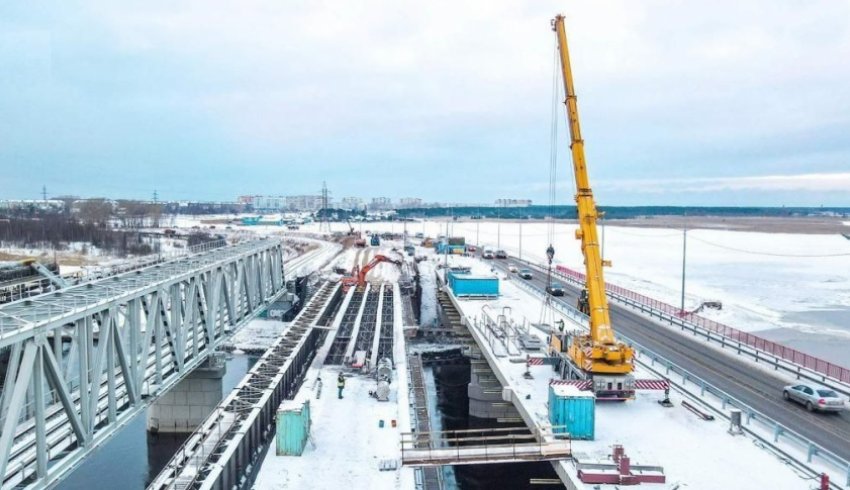 В Северодвинске продолжается реконструкция моста через Никольское устье Северной Двины